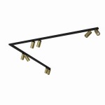 Lampa narożna sufitowa złota 2x150 cm 8xGU10 MONO CORNER