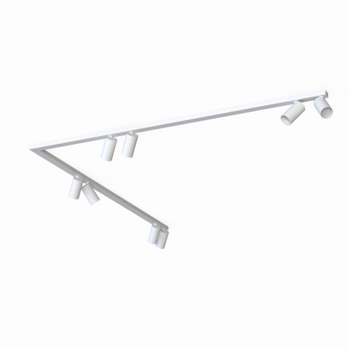 LAMPAMI - lampa do salonu, nowoczesna biała lampa, lampa listwa narożna
