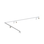 Lampa narożna sufitowa biała ze złotym 2x200 cm 8xGU10 MONO CORNER 