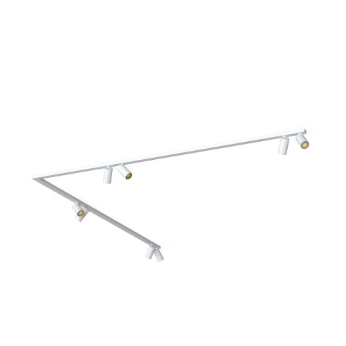 LAMPAMI - lampa do salonu, nowoczesna biała lampa, lampa listwa narożna