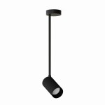  Lampa sufitowa wisząca czarna pojedyncza regulowana 1xGU10 MONO LONG M
