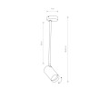LAMPAMI - lampa sufitowa czarna szkic