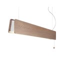 LAMPAMI - lampa drewniana ledowa, lampa wisząca nad wyspę, lampa drewniana