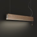 LAMPAMI - lampa drewniana ledowa, lampa wisząca nad wyspę, lampa drewniana