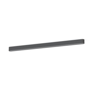 Lampa sufitowa listwa 125 cm grafitowa 1xLED TUBE T8 SOFT CEILING LED 120X6