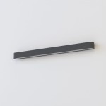 Lampa ścienna listwa 95 cm grafitowa 1xLED TUBE T8 SOFT WALL LED 90X6