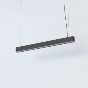 Lampa wisząca 150 cm grafitowa 1xLED TUBE T8 SOFT LED 90X20 