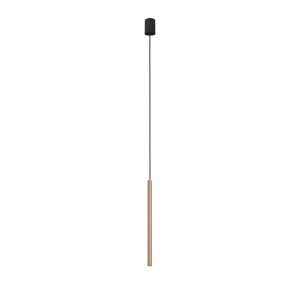 Złota lampa wisząca tuba sufitowa 130 cm lity mosiądz LASER 490