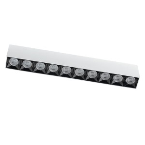Plafon ledowy biały prostokątny listwa 5x38,5 cm 3000K MIDI LED 