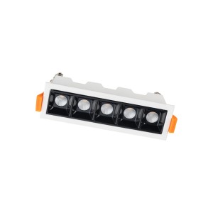 Plafon ledowy biały prostokątny podtynkowy 4,5x14,5 cm 4000K MINI LED RECESSED