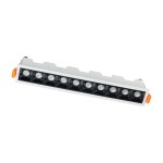 Plafon ledowy biały prostokątny podtynkowy 4,5x28 cm 3000K MINI LED RECESSED
