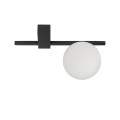 LAMPAMI - białe kule sufitowe, lampa sufitowa kula, podwójna lampa sufitowa, czarna lampa białe kule