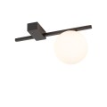 LAMPAMI - białe kula sufitowa, lampa sufitowa kula, podwójna lampa sufitowa, czarna lampa białe kule