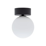 Biała lampa sufitowa kula z czarnym 1xG9 KIER S
