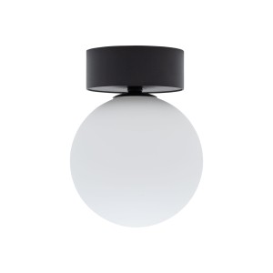 Biała lampa sufitowa kula z czarnym 1xG9 KIER S