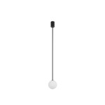 Lampa biała kula wisząca z czarnym 1xG9 KIER M