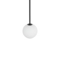 LAMPAMI - lampa wisząca nowoczesna, lampa pojedyncza kula wisząca, lampa do salonu kula biała