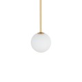 LAMPAMI  - lampa wisząca nowoczesna, lampa kula wisząca, żyrandol do pokoju, klosze białe kule