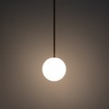 LAMPAMI - lampa wisząca nowoczesna, lampa kula wisząca, lampa złota nowoczesna, klosze białe kule