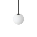 LAMPAMI - lampa wisząca nowoczesna, lampa kula wisząca, lampa czarna nowoczesna, klosze białe kule
