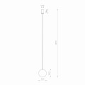 LAMPAMI - lampa pojedyncza kula wisząca szkic