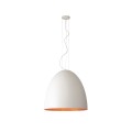 LAMPAMI - lampa nad stół, lampa biała z miedzią, biała lampa do jadalni,  duża lampa nad stół