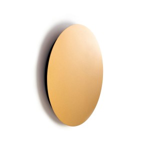 Złoty kinkiet nowoczesny ledowy 35 cm 3000K RING LED L 