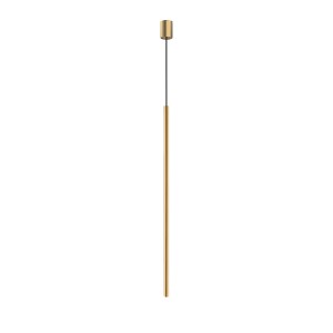 Złota lampa wisząca tuba sufitowa 205 cm LASER 1000
