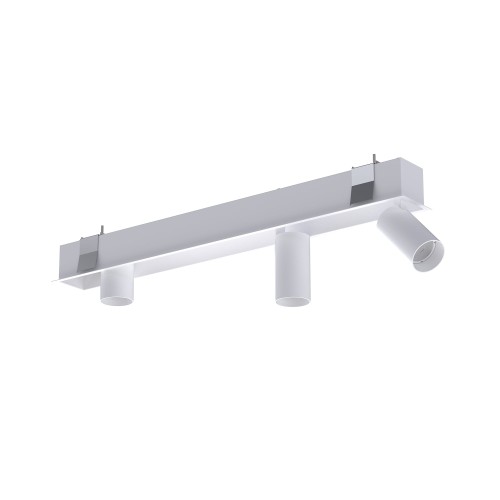 LAMPAMI - listwa oświetleniowa biała,  oświetlenie szynowe, lampy regulowane do salonu, oświetlenie podtynkowe