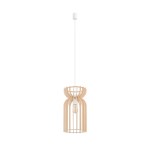 Długa lampa wisząca drewniana 160 cm KYMI A