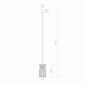 LAMPAMI - lampa drewniana sufitowa szkic