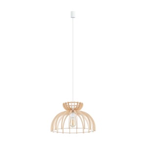 Długa lampa wisząca drewniana 160 cm KYMI C