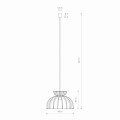 LAMPAMI - lampa drewniana sufitowa szkic