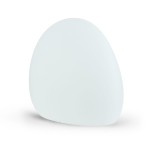 Lampa ogrodowa biała zewnętrzna wolnostojąca IP44 1xE27 STONE L