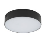  Lampa sufitowa biurowa czarna z białym okrągła 16 cm 4000K LID ROUND LED 25W 