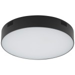 Lampa sufitowa biurowa czarna z białym okrągła 21 cm 4000K LID ROUND LED 35W 