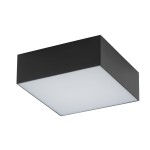 Plafon sufitowy biurowy ledowy czarny z białym kwadratowy 3000K LID SQUARE LED 15W 