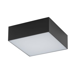 Plafon sufitowy biurowy ledowy czarny z białym kwadratowy 3000K LID SQUARE LED 15W 