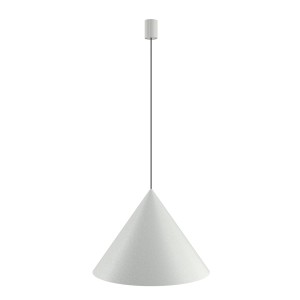 Szara lampa wisząca metalowa ZENITH L