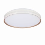 MONTANA LAMPA SUFITOWA PLAFON BIAŁY+ZŁOTY 24W LED 40 CM KLOSZ BIAŁY