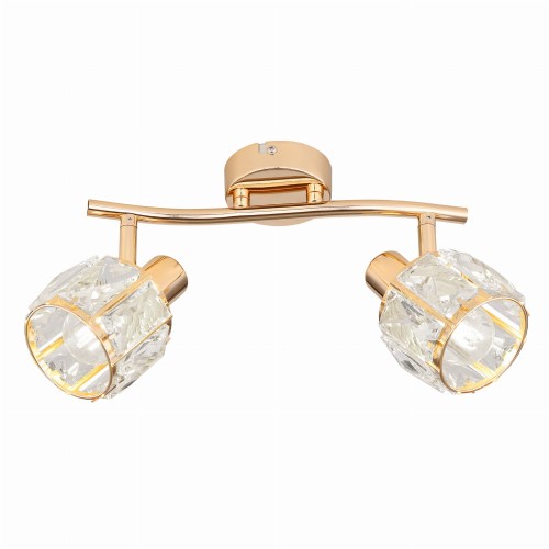 LAMPAMI - lampa sufitowa złota, złota lampa, lampa z kryształami