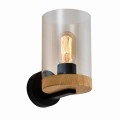 LAMPAMI - lampa ścienna czarna, kinkiet przedpokój, kinkiet nowoczesny czarny