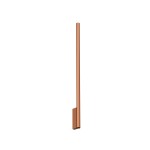 Miedziany kinkiet nowoczesny tuba 79 cm 2xG9 satyna LASER WALL XL