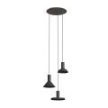 LAMPAMI - lampa sufitowa wisząca, lampa wisząca czarna, lampa do kuchni, żyrandol do jadalni, metalowa lampa