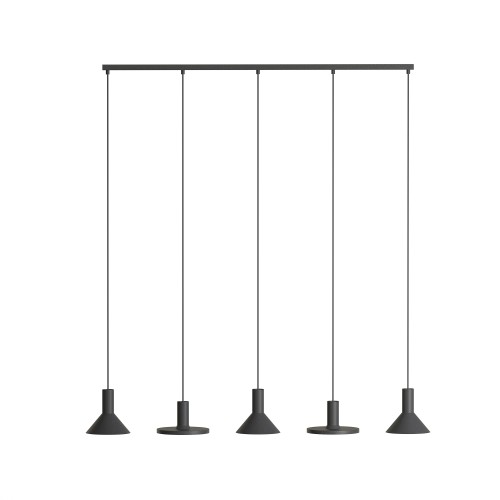 LAMPAMI - lampa sufitowa wisząca, lampa wisząca czarna, lampa do kuchni, żyrandol do jadalni, metalowa lampa