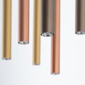 LAMPAMI - lampa wisząca złota, tuby wiszące złote, złota lampa wisząca, lampa nad stół