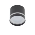 LAMPAMI - czarna lampa do łazienki, tuba sufitowa czarna, krótka tuba kuchenna