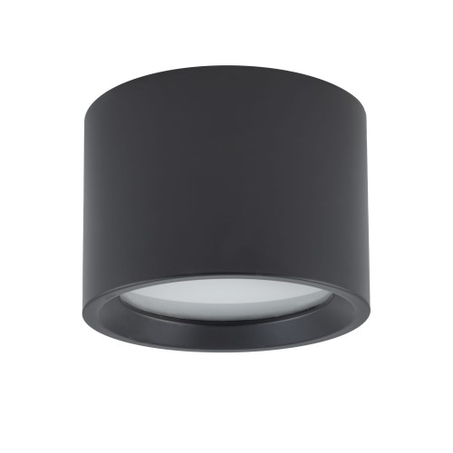 LAMPAMI - czarna lampa do łazienki, tuba sufitowa łazienkowa, tuba do łzienki