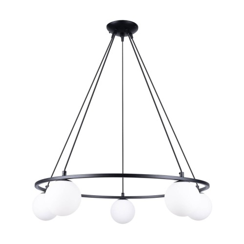 LAMPAMI - klosze białe kule, lampa sufitowa, lampa do salonu, lampy szklane kule nowoczesne