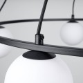 LAMPAMI - klosze białe kule, lampa sufitowa, lampa do salonu, lampy szklane kule nowoczesne